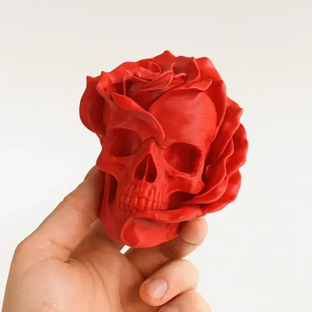 THE SKELETON HEAD ROSE / FORBIDDEN ROSE / GOTHIC DECOR — Фото 2 из 7