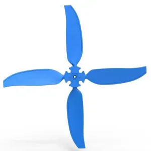 4 Blade Propeller of Drag racing Airboat Scale 1:25