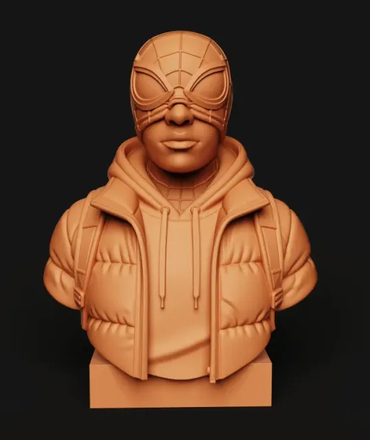 Spider-Man Miles Morales Bust | Puffer Jacket Streetwear — Фото 2 из 5