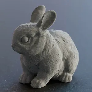Cute easter Bunny Rabbit standing ears sculpture