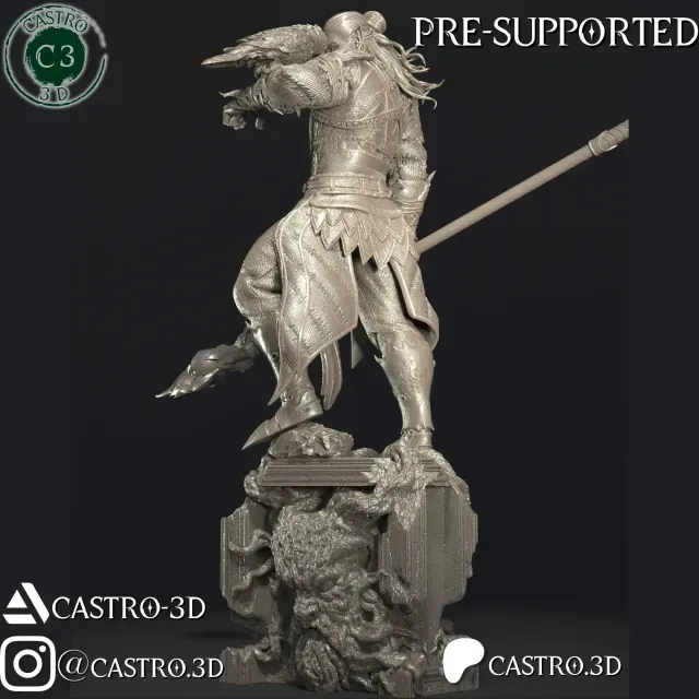 Halsin - BG3 Miniature Collection 3D print model — Фото 4 из 9