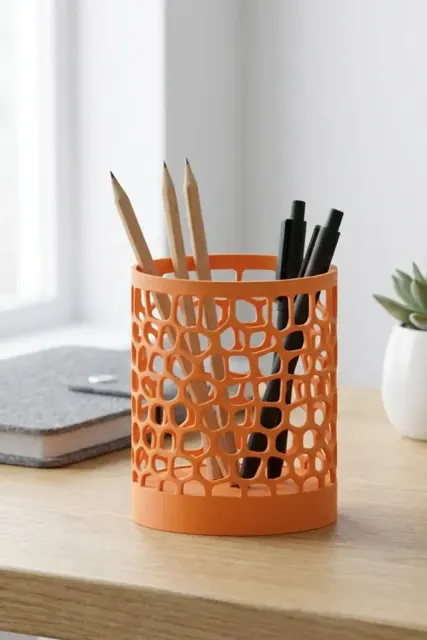 Minimalist Pen Holder Desk Organizer | Modern Office Stand — Image 6 of 7