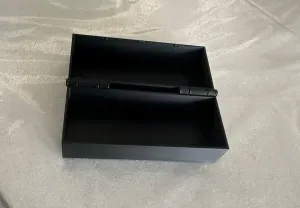 Hinged Storage Box – Snap-Close Lid No Support