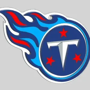 Tennessee Titans. Designed in layers to enable color printing