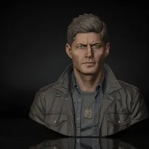 Dean Winchester Bust STL Supernatural 3D Print Model