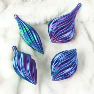 Spiral Christmas Ornaments / Baubles in Vase Mode