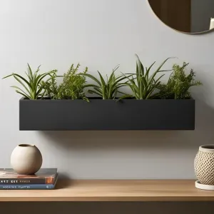 Modern Minimalist Wall-Mounted Rectangular Planter