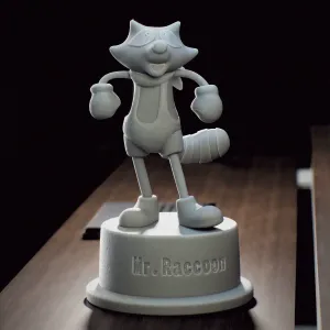 Mr Raccoon Statue Requiem Revil
