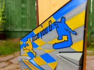 Ramp - sign in pop-art style made in 3 languages