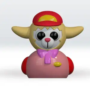 Aj Alpaca STL file 3D Model Roblox Piggy Fanart 3mf