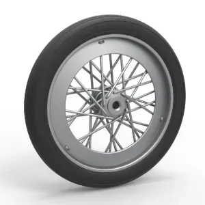 Front wire wheel of vintage dragster Version 2 Scale 1:25