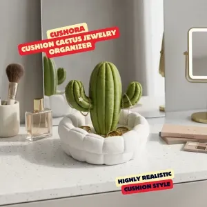 CUSHORA (CUSHION CACTUS JEWELRY ORGANIZER) ✨🌵