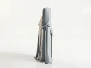 Warrior Nun Figurine Fantasy Female Character 3D Printable