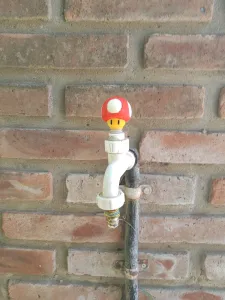 Tap handle as a Toad Mario / faucet handle - tap