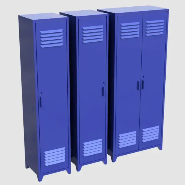 Lockers / Wardrobe Kit Card & single parts - 1:24 diorama