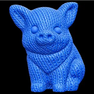 Cute Weave Piggy Toy