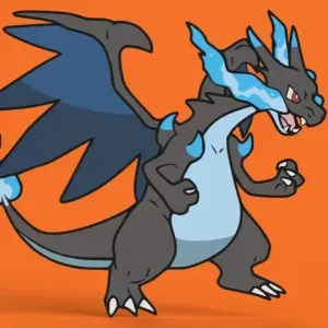 Mega Charizard X Wall Art