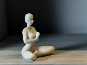 Elegant Yoga Pose Art Sculpture Ornament