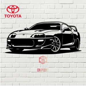 TOYOTA SUPRA MK4 - 2D WALL ART #1