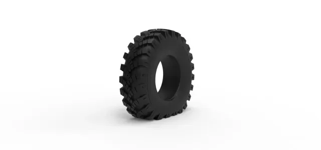 Military Ural tire OI-25 deflated Scale 1:25 — Фото 3 из 9