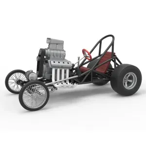 Vintage Front engine dragster Base Version 3 Scale 1:25