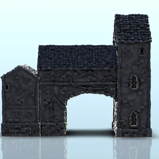 Large medieval house with vaulted passage (2) - miniatures w — Фото 6 из 9