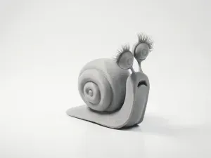 Cute Snail Figurine Chibi Animal 3D Printable