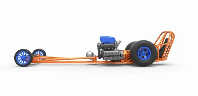 Diecast Front engine dragster with 2 V8 Version 2 Scale 1:25 — Image 5 of 9