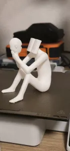 sitting man book