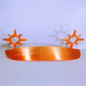 Sunshade for eyeglasses with sun motif