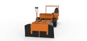 Garden Tractor pulling sled Scale 1:25
