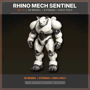 Animal Warrior Pack – Sci-Fi Fantasy High-Poly Kitbash 3D