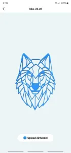 Wolf box art wall stencil