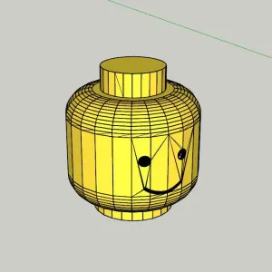 Lego man head