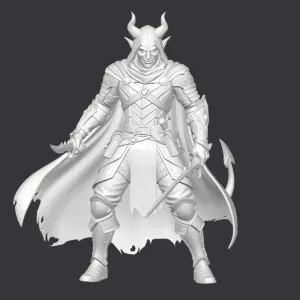 Tiefling assassin rogue D&D miniature
