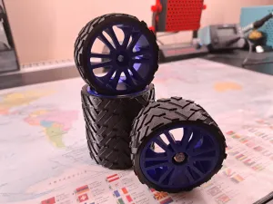 Wheel for 1:10 RC Car | TPU Tire + PETG Rim | Reifen