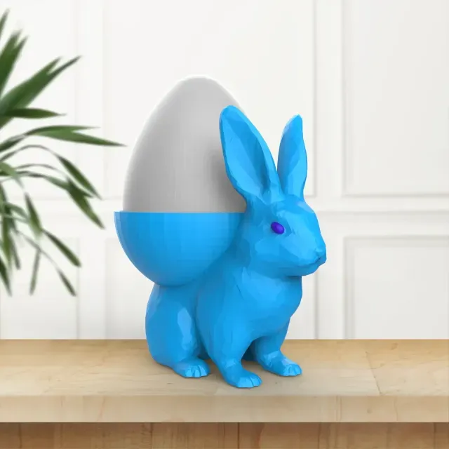 Easter Bunny Egg Holder, Easter Egg Gift, Rabbit Egg Holder — Фото 5 из 6