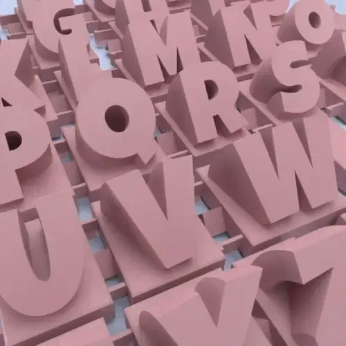 3D name from letters - Playful Font — Фото 2 из 9