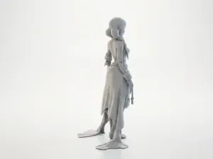 Indian Girl Figurine Female Character 3D Printable