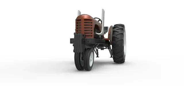 Vintage Small block Pulling tractor Version 4 Scale 1:25 — Фото 5 из 9