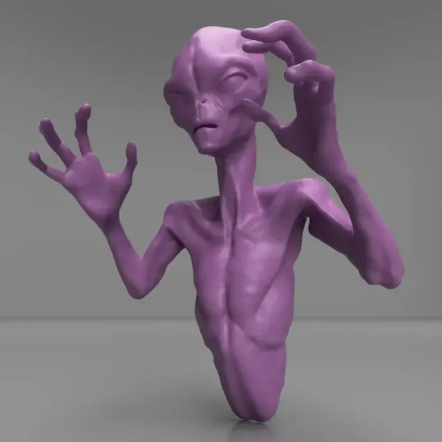3D ALIEN WALL ART - PERFECT FOR HALLOWEEN! - *SUPPORT FREE* — Фото 6 из 9