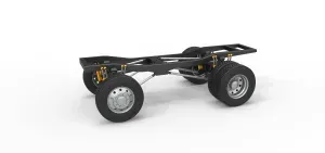 Chassis of Monster Truck with semi truck wheels Scale 1:25