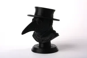 Gothic Plague Doctor Bust Dark Style Sculpture