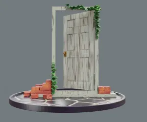 Suzume Portal Door Diorama Miniature Fan Art