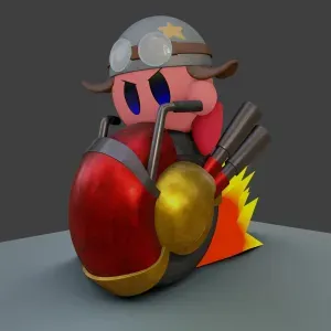 STL KIRBY AND WHEELIE - KIRBY BIKE
