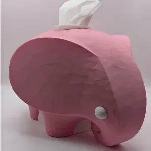 Elephant Tissue Box Cover - Square - Nursery