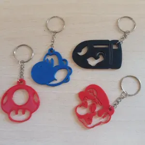 Super Mario Keychains