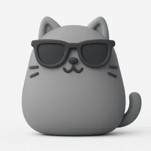 a cat with cool glasses