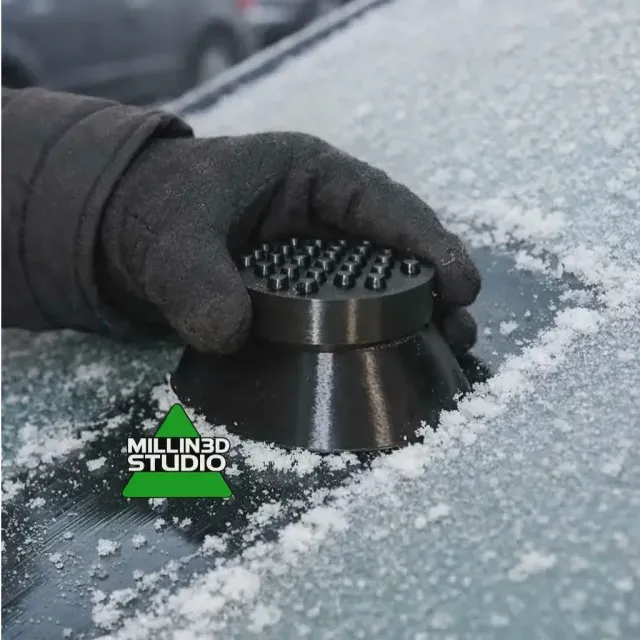 Hand Held Ergonomically Useful Window Ice Scrapper