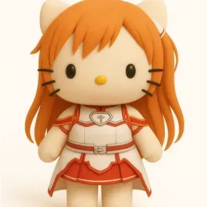 Hello Kitty Asuna cosplay